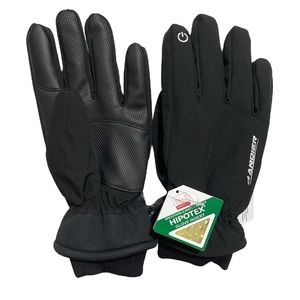 A wire unisex black breathable water proof Hipotex gloves